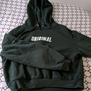 Green hoodie